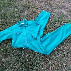 Vintage Dreams Green Jumpsuit